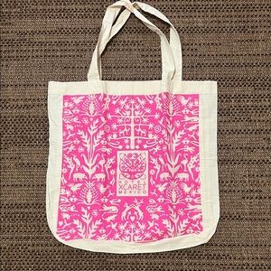 Pink and Cream Tote Bag